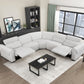 9455CLD*5LRRRPWH - (5)5-Piece Modular Power Reclining Sectional with Power Headrests, Charging Ports