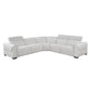 9455CLD*5LRRRPWH - (5)5-Piece Modular Power Reclining Sectional with Power Headrests, Charging Ports