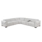 9455CLD*6LRRRPWH - (6)6-Piece Modular Power Reclining Sectional with Power Headrests, Charging Ports