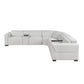 9455CLD*7LRRRPWH - (7)7-Piece Modular Power Reclining Sectional with Power Headrests