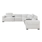 9455CLD*7LRRRPWH - (7)7-Piece Modular Power Reclining Sectional with Power Headrests