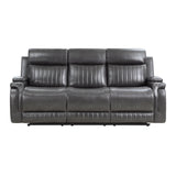 9456DG-3 - Double Reclining Sofa with Drop-Down Cup Holder