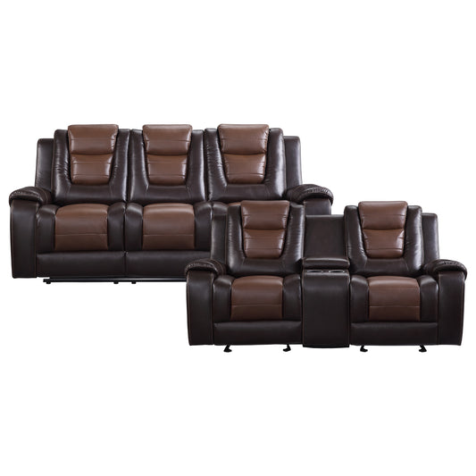 9470BR*2 - 2pc Set: Sofa, Love