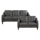 9489GRY*2 - 2pc Set: Sofa, Love