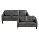 9489GRY*2 - 2pc Set: Sofa, Love