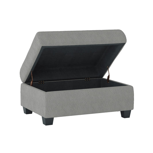 9507GRY-4 - Storage Ottoman