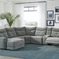 9509DG*65LRR - (6)6-Piece Modular Reclining Sectional with Left Chaise