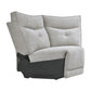 9509MGY*6LRRRPWH - (6)6-Piece Modular Power Reclining Sectional with Power Headrests and USB Ports