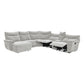 9509MGY*65LRR - (6)6-Piece Modular Reclining Sectional with Left Chaise