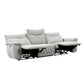 9509MGY-3PWH* - (3)Power Double Reclining Sofa with Power Headrests and USB Ports
