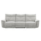 9509MGY-3PWH* - (3)Power Double Reclining Sofa with Power Headrests and USB Ports