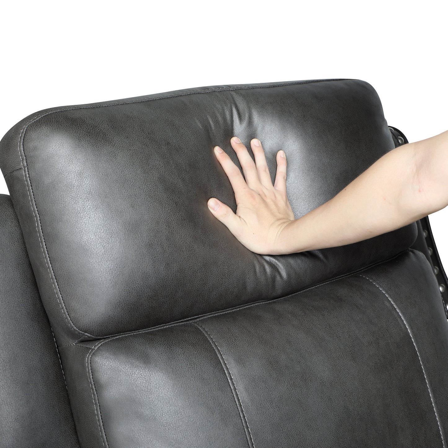 9515DGY-2 - Double Reclining Love Seat with Center Console