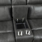 9515DGY-2PW - Power Double Reclining Love Seat with Center Console