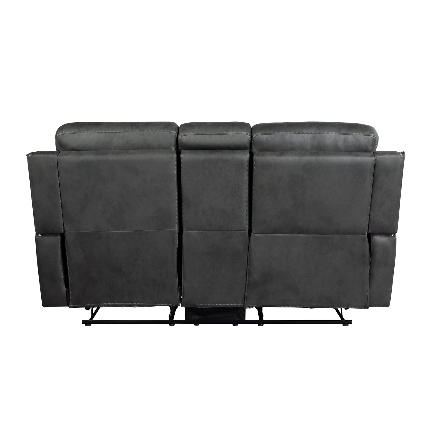 9515DGY-2 - Double Reclining Love Seat with Center Console