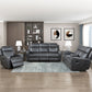 9515DGY-3 - Double Reclining Sofa