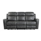 9515DGY*2PW - 2pc Set: Sofa, Love (Power)