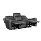 9515DGY-3PW - Power Double Reclining Sofa