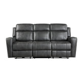 9515DGY-3 - Double Reclining Sofa