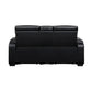 9516BLK*2PWH - 2pc Set: Sofa, Love (Power)