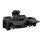 9516BLK-3PWH - Power Double Reclining Sofa with Center Drop-Down Cup Holders, Power Headrests, Storage Arms(Top and Side), Cup holders and Reading Lights, Two Wireless Chargers, Charging Ports and LED Lighting