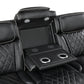 9516BLK-3PWH - Power Double Reclining Sofa with Center Drop-Down Cup Holders, Power Headrests, Storage Arms(Top and Side), Cup holders and Reading Lights, Two Wireless Chargers, Charging Ports and LED Lighting