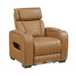 9516BRW-1PWH - Power Reclining Chair with Power Headrest, Cup holders and Storage Arms(Top and Side), Charging Ports and LED lighting