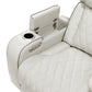 9516TPE-2PWH - Power Double Reclining Love Seat with Center Console, Power Headrests, Storage Arms(Top and Side), Cup holders, Charging Ports and LED lighting