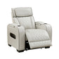 9516TPE-1PWH - Power Reclining Chair with Power Headrest, Cup holders and Storage Arms(Top and Side), Charging Ports and LED lighting