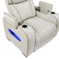 9516TPE-1PWH - Power Reclining Chair with Power Headrest, Cup holders and Storage Arms(Top and Side), Charging Ports and LED lighting