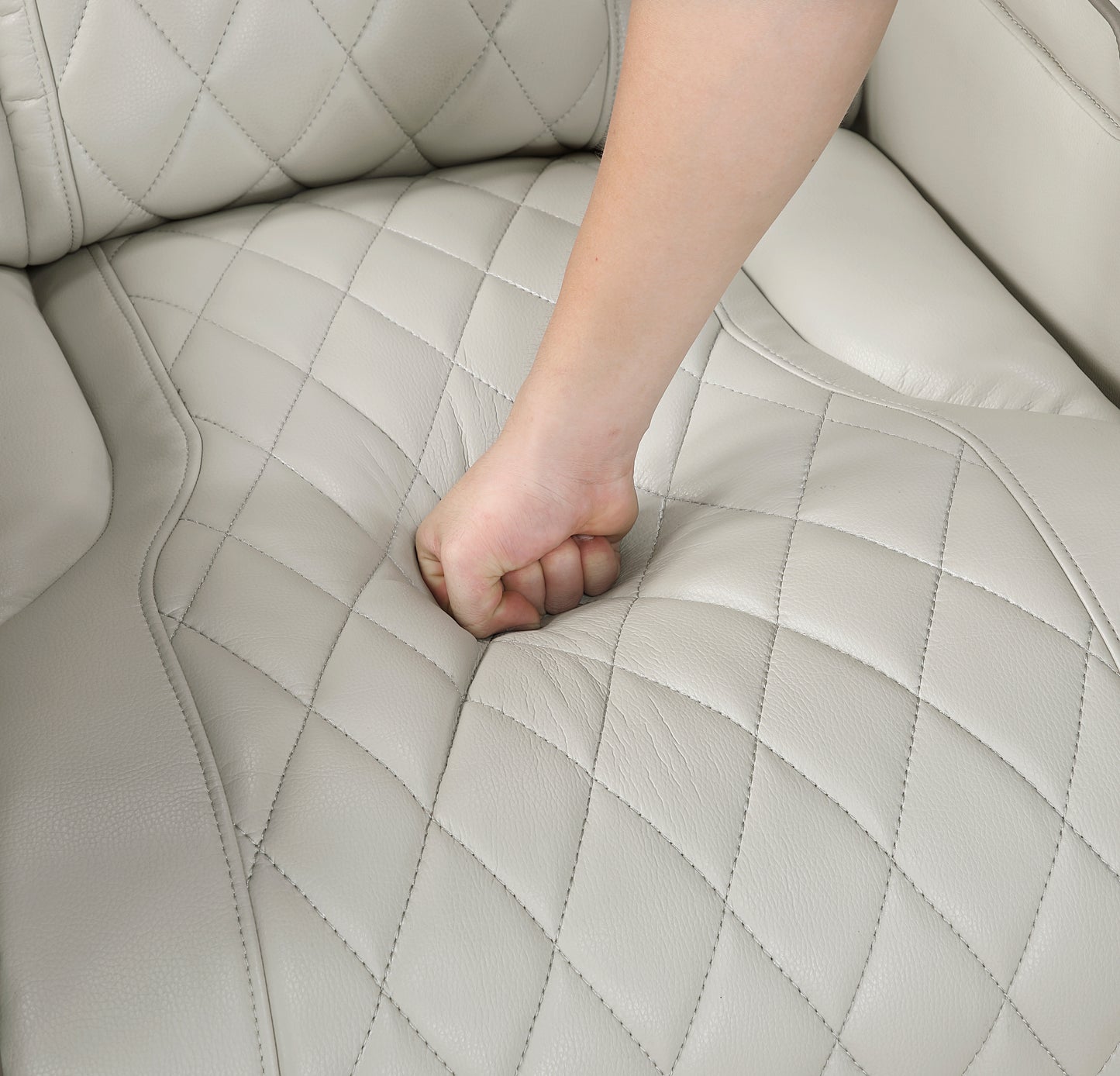 9516TPE-1PWH - Power Reclining Chair with Power Headrest, Cup holders and Storage Arms(Top and Side), Charging Ports and LED lighting