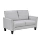 9519GRY*2 - 2pc Set: Sofa, Love