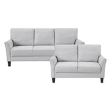 9519GRY*2 - 2pc Set: Sofa, Love