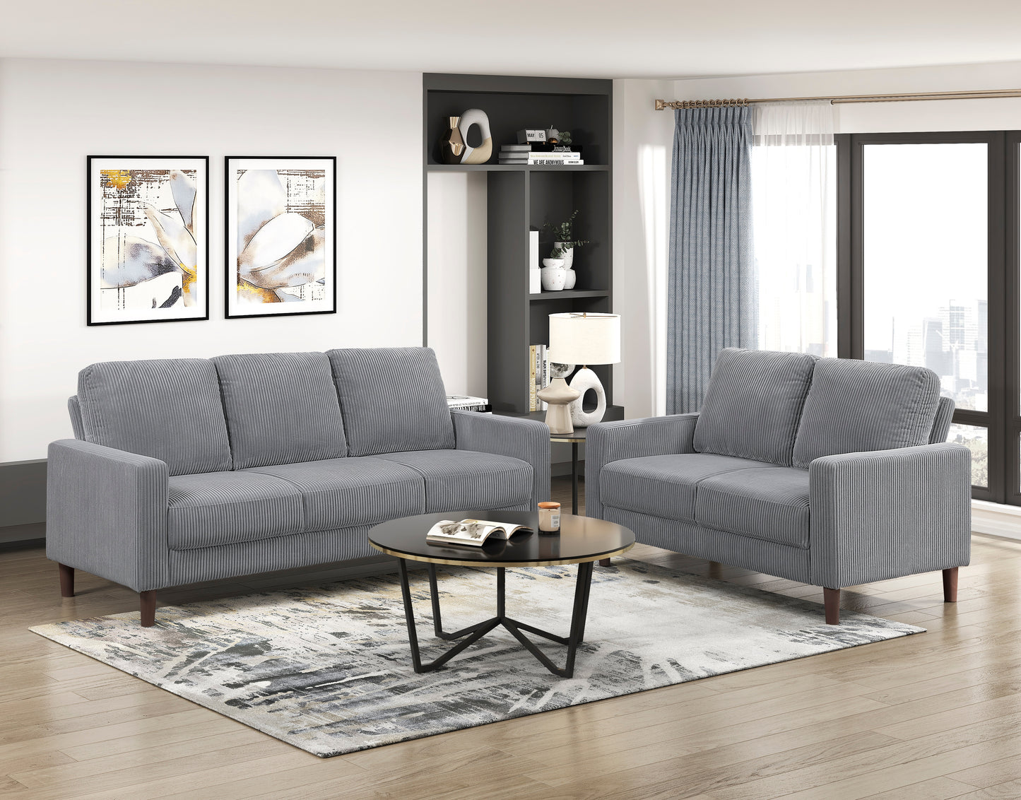 9520GRY-3 - Sofa