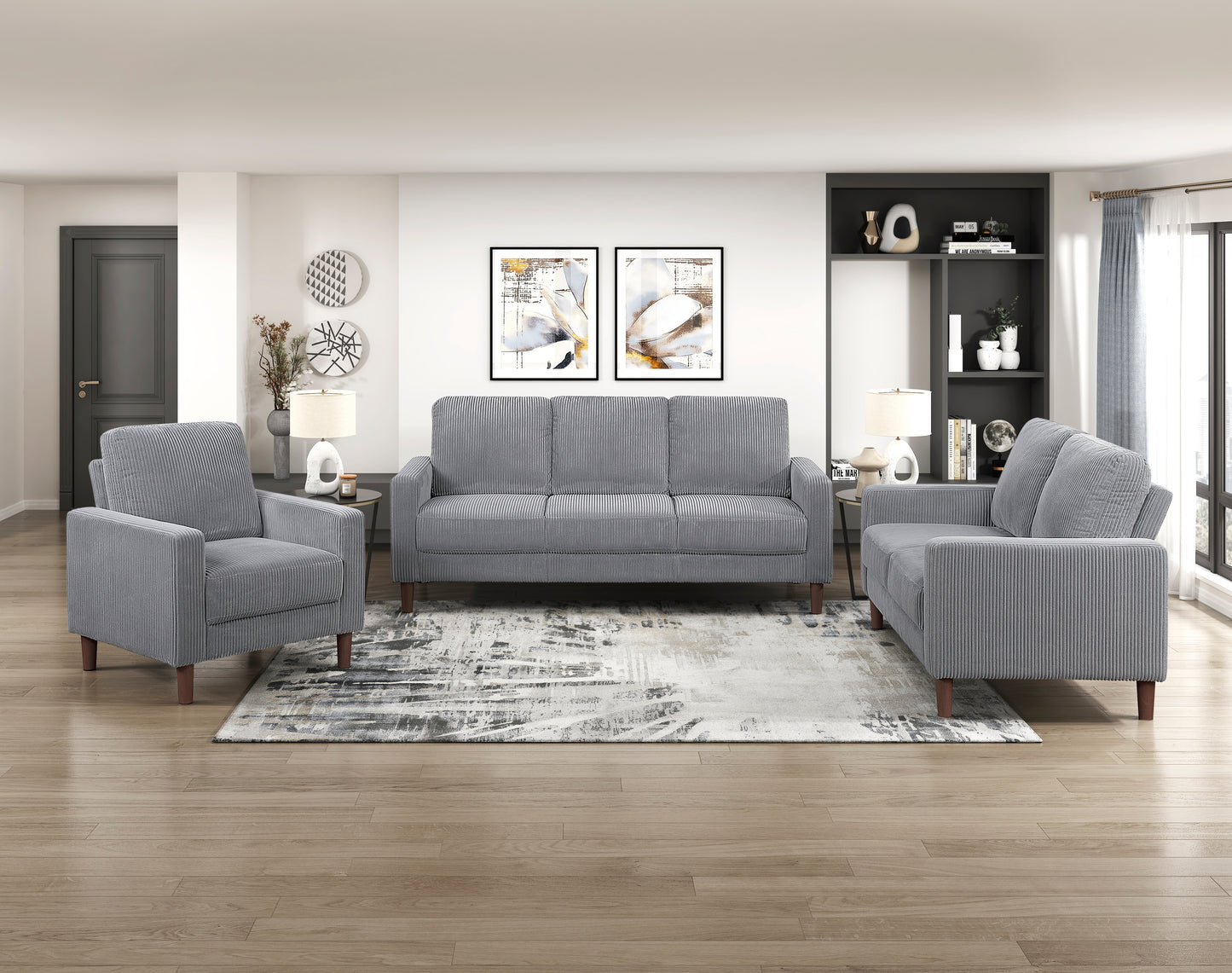 9520GRY-3 - Sofa