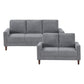 9520GRY*2 - 2pc Set: Sofa, Love