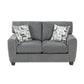 9538DGY*2 - 2pc Set: Sofa, Love