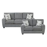 9538DGY*2 - 2pc Set: Sofa, Love