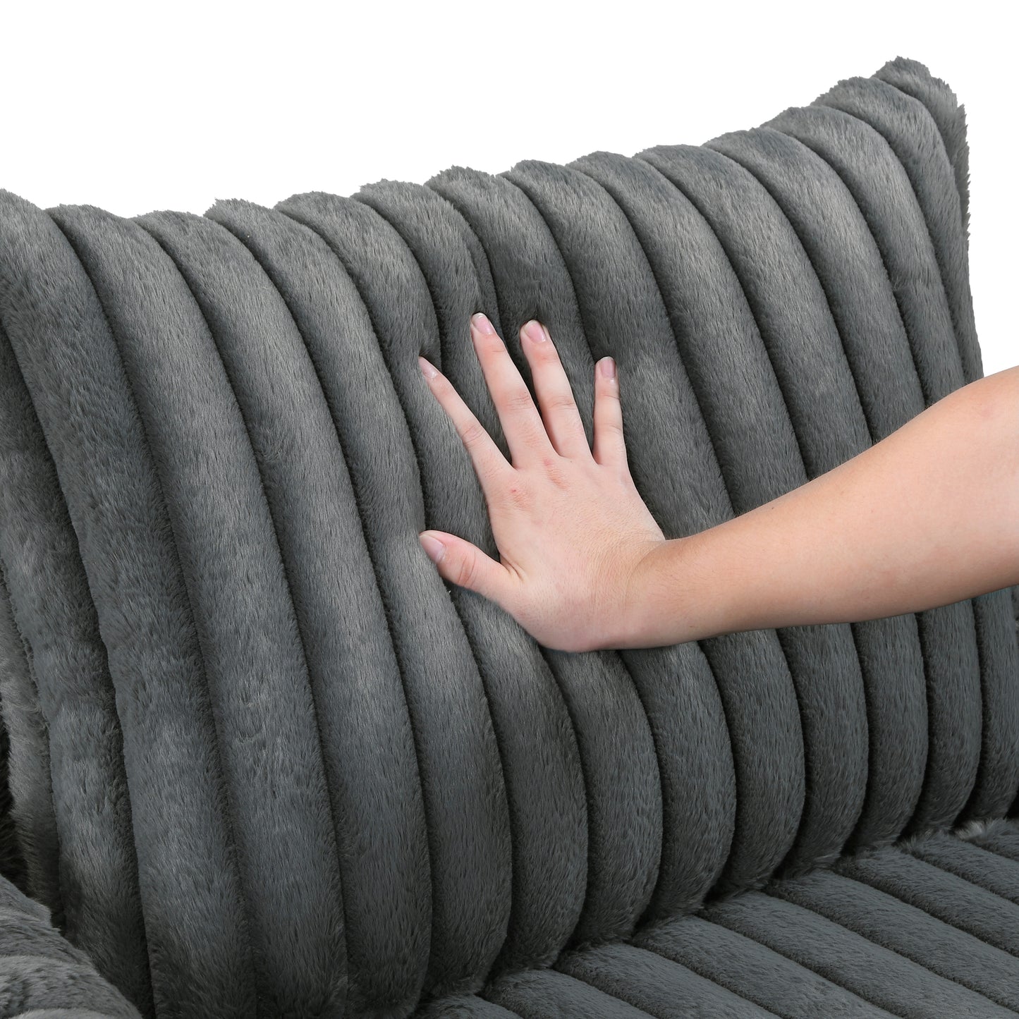 9539DGY-5* - (2)Oversized Chaise Lounge