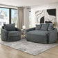 9539DGY-5* - (2)Oversized Chaise Lounge
