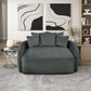 9539DGY-5* - (2)Oversized Chaise Lounge