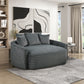 9539DGY-5* - (2)Oversized Chaise Lounge
