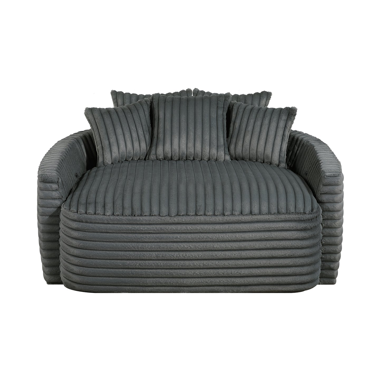 9539DGY-5* - (2)Oversized Chaise Lounge