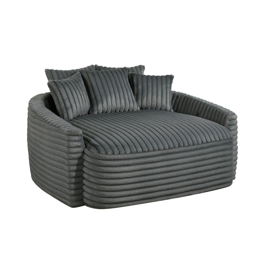 9539DGY-5* - (2)Oversized Chaise Lounge