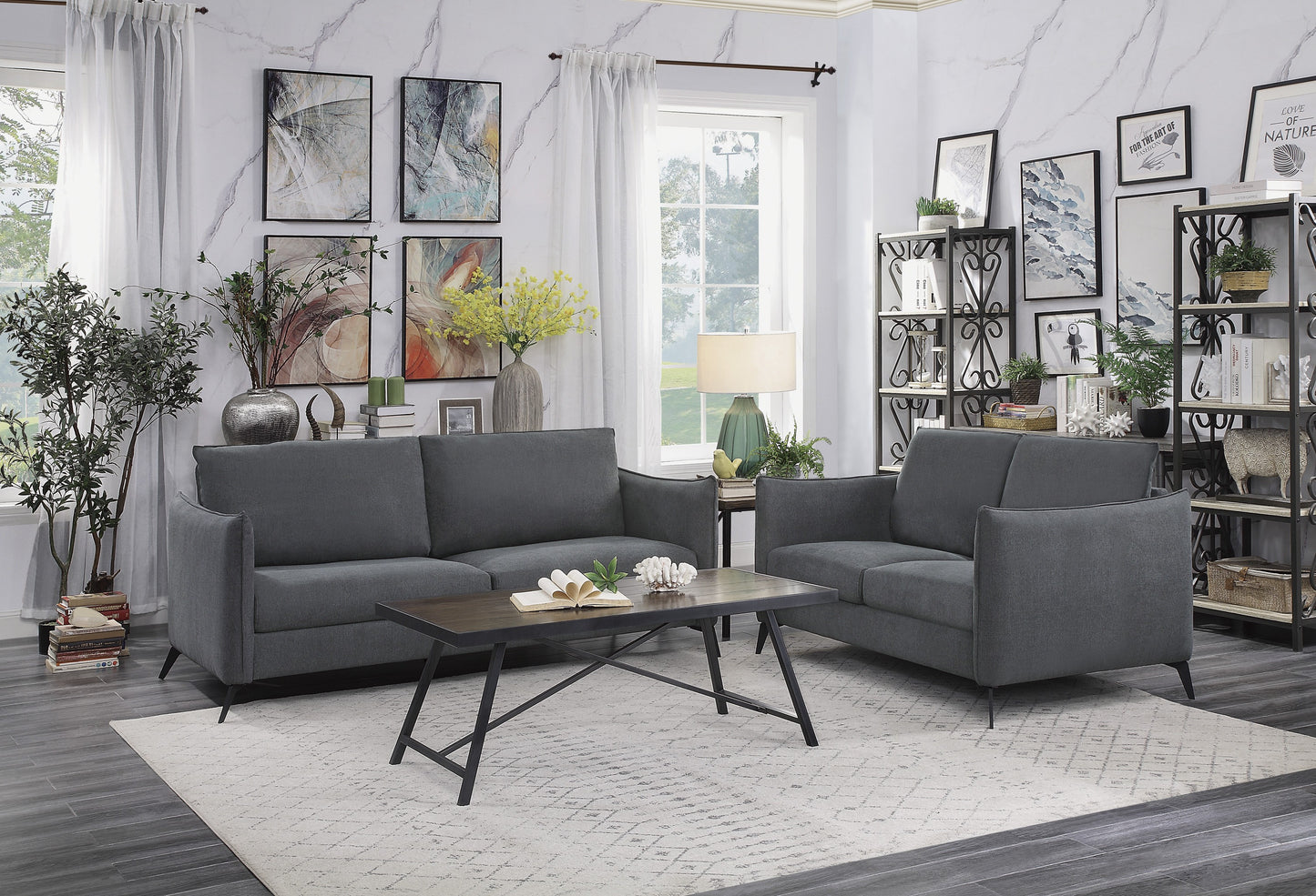 9539GY-2 - Love Seat