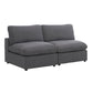 9546GY-2AC* - (2)Armless Love Seat