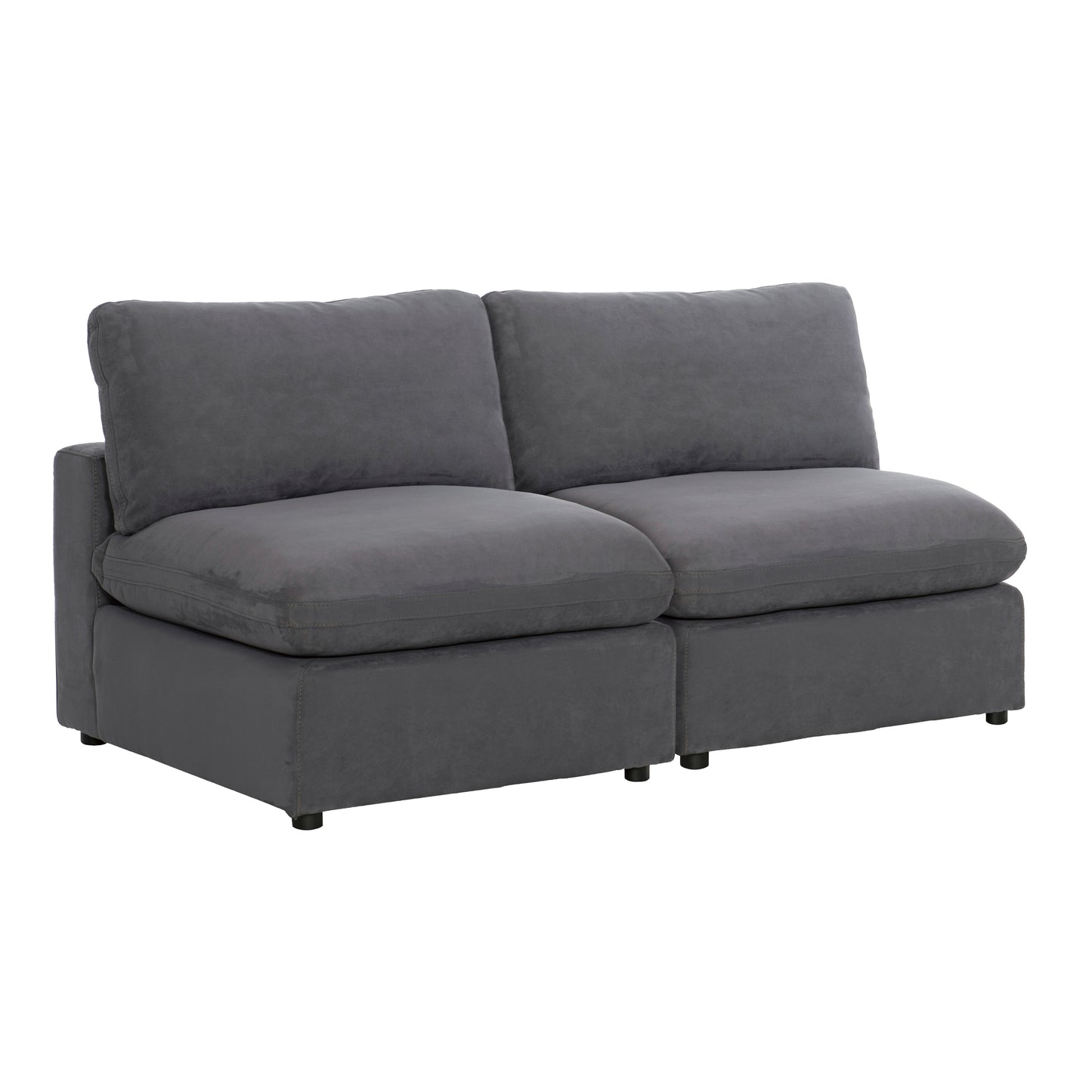 9546GY-2AC* - (2)Armless Love Seat