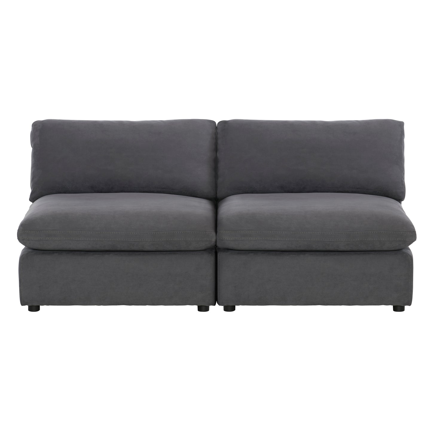 9546GY-2AC* - (2)Armless Love Seat