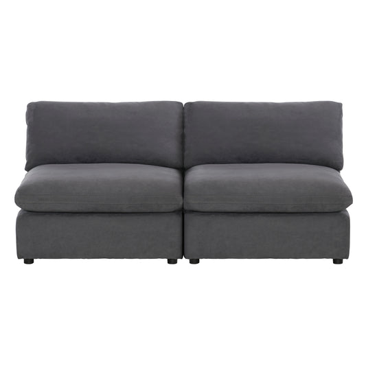 9546GY-2AC* - (2)Armless Love Seat