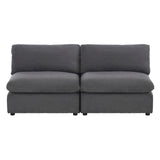 9546GY-2AC* - (2)Armless Love Seat