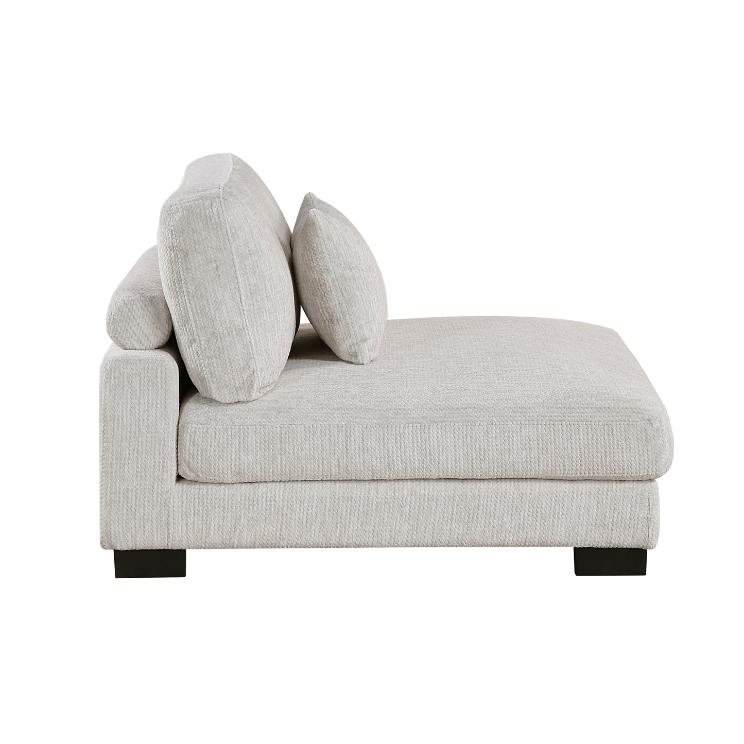 9555BEG*42CRACOT - (4)4-Piece Modular Sectional with Ottoman